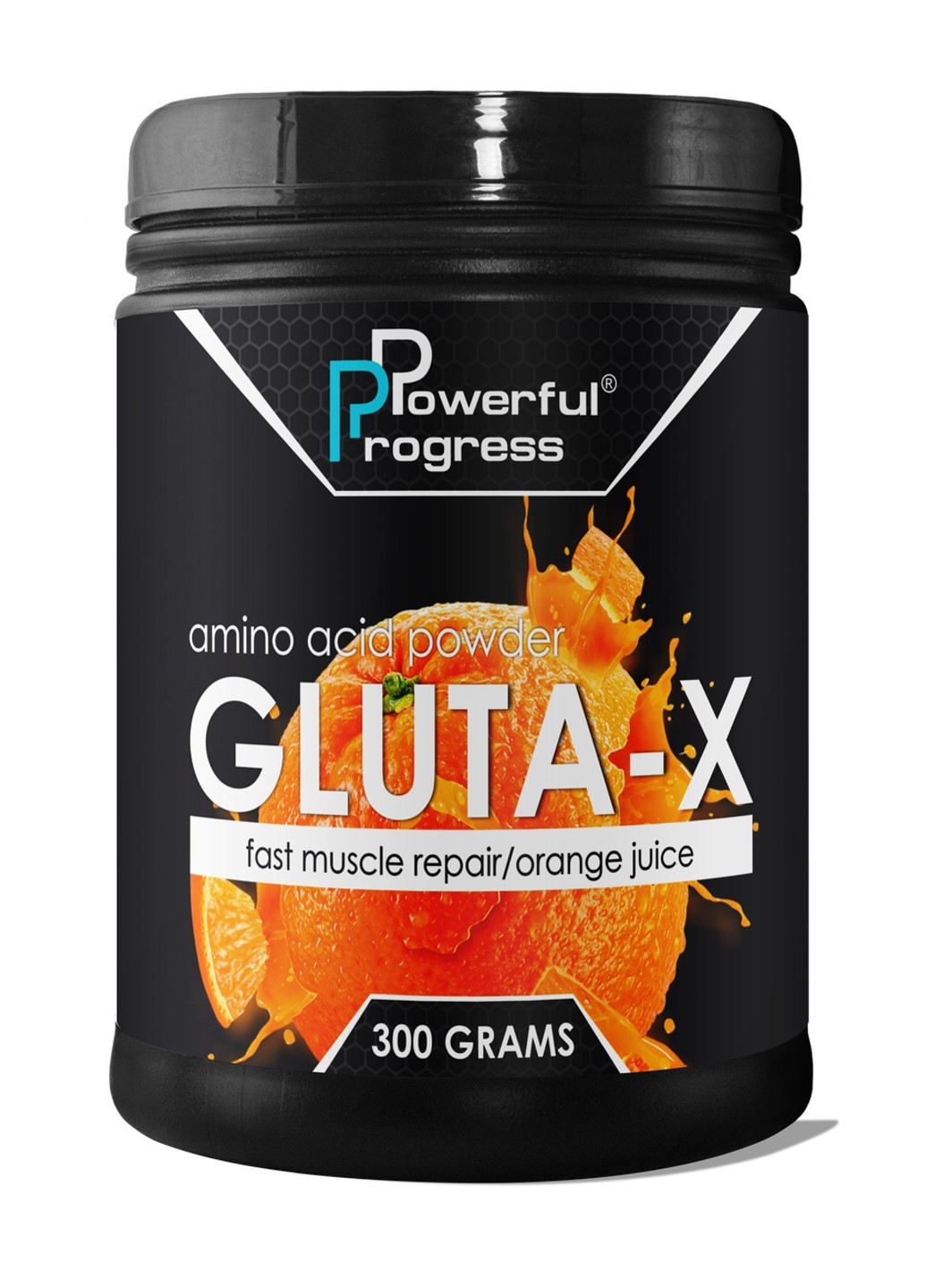 Глютамин Gluta-X (300 г) поверфул прогресс strawberry mix Powerful Progress (255363493)