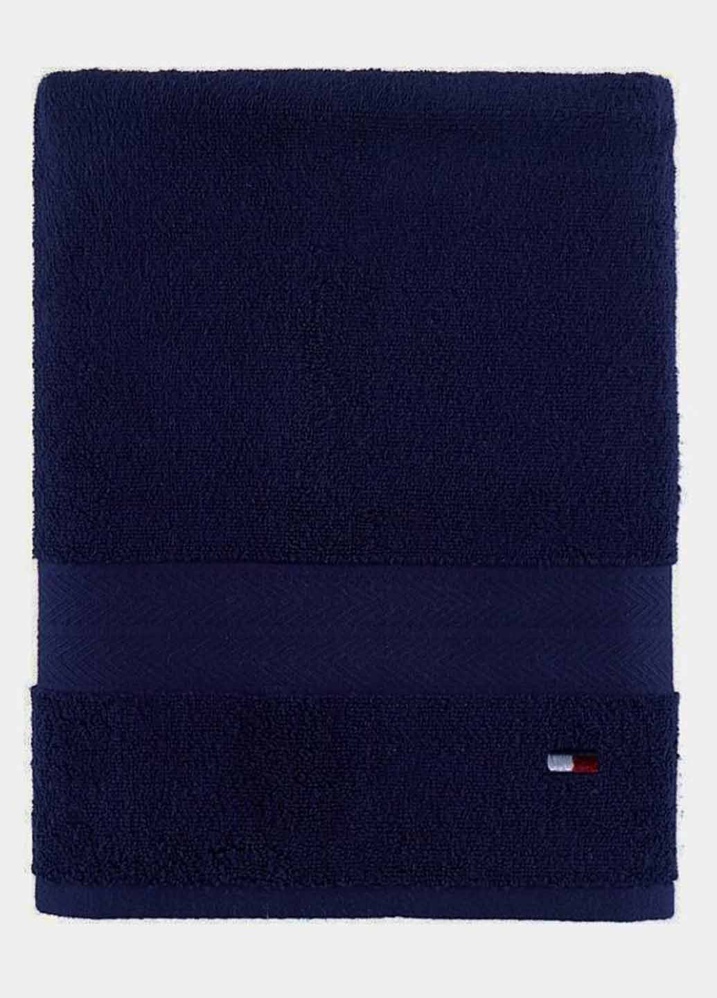 Полотенце (2 шт.), 68х39 см, 33х33 см Tommy Hilfiger однотонный синий