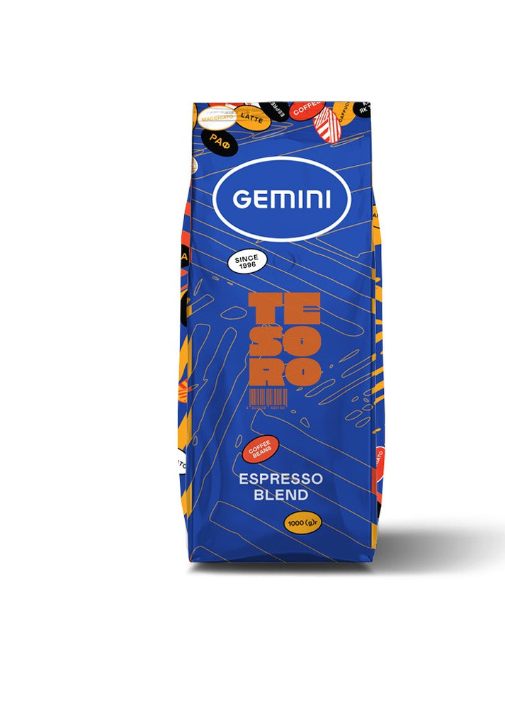 Кава Espresso Тesoro 1 кг Gemini (253694107)