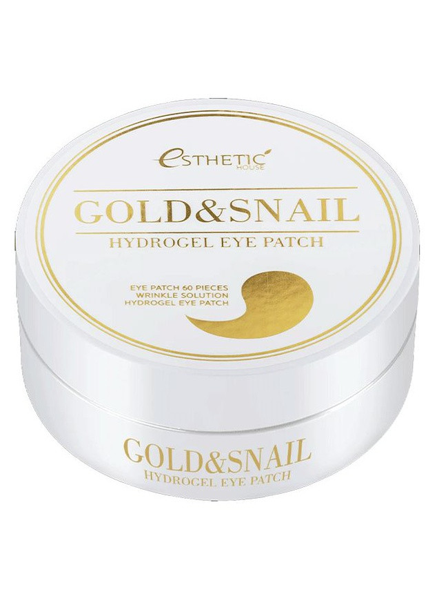 Gold & Snail Hydrogel Eye Patch Патчі під очі гідрогелеві Золото і муцин, 60 шт Esthetic House (236681873)
