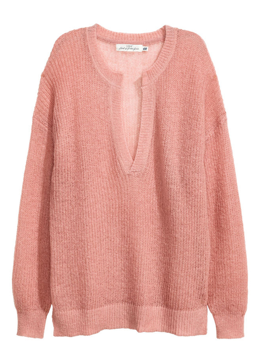 Розовый демисезонный джемпер пуловер H&M