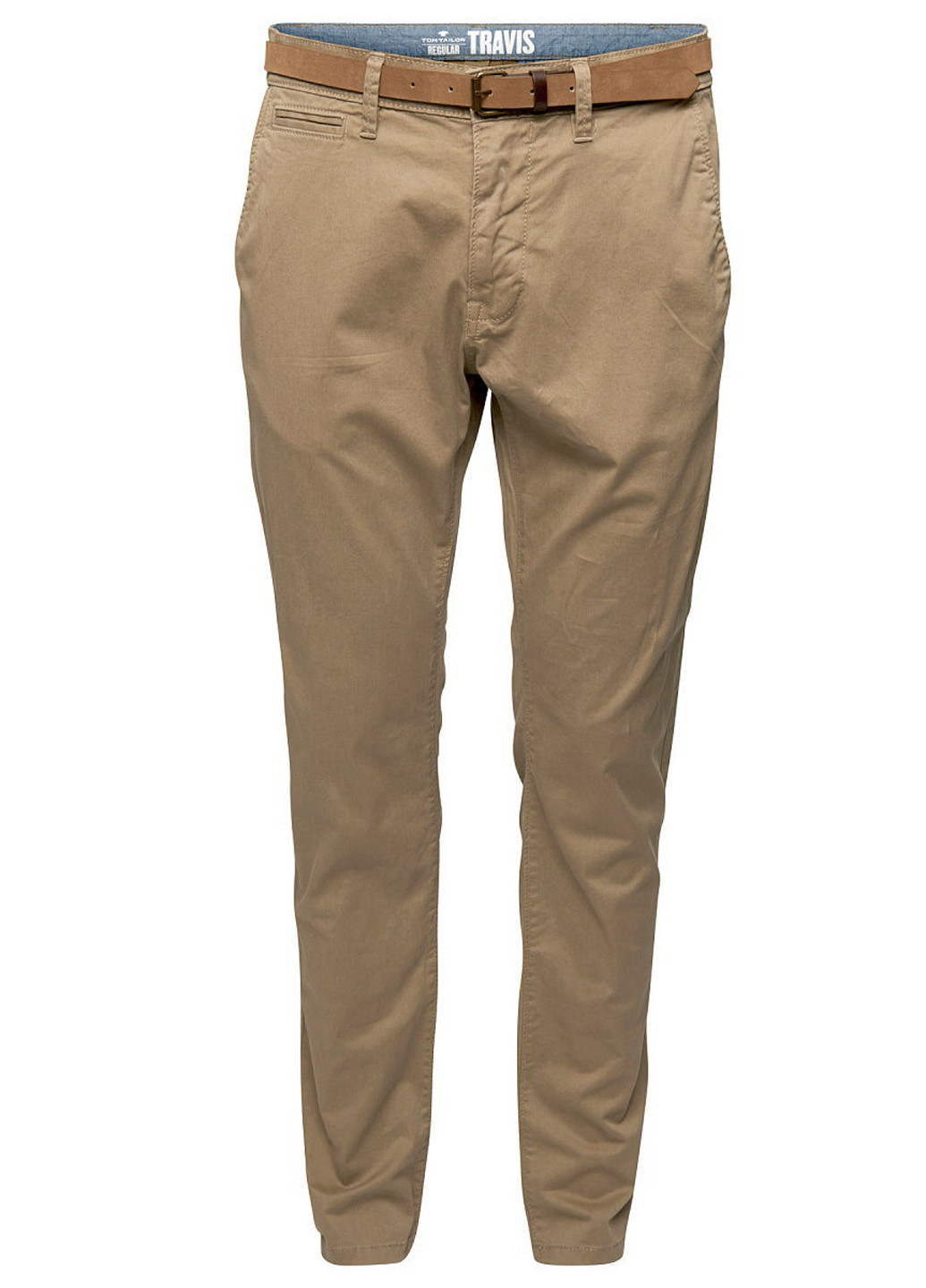 Бежевые кэжуал летние прямые брюки Tom Tailor