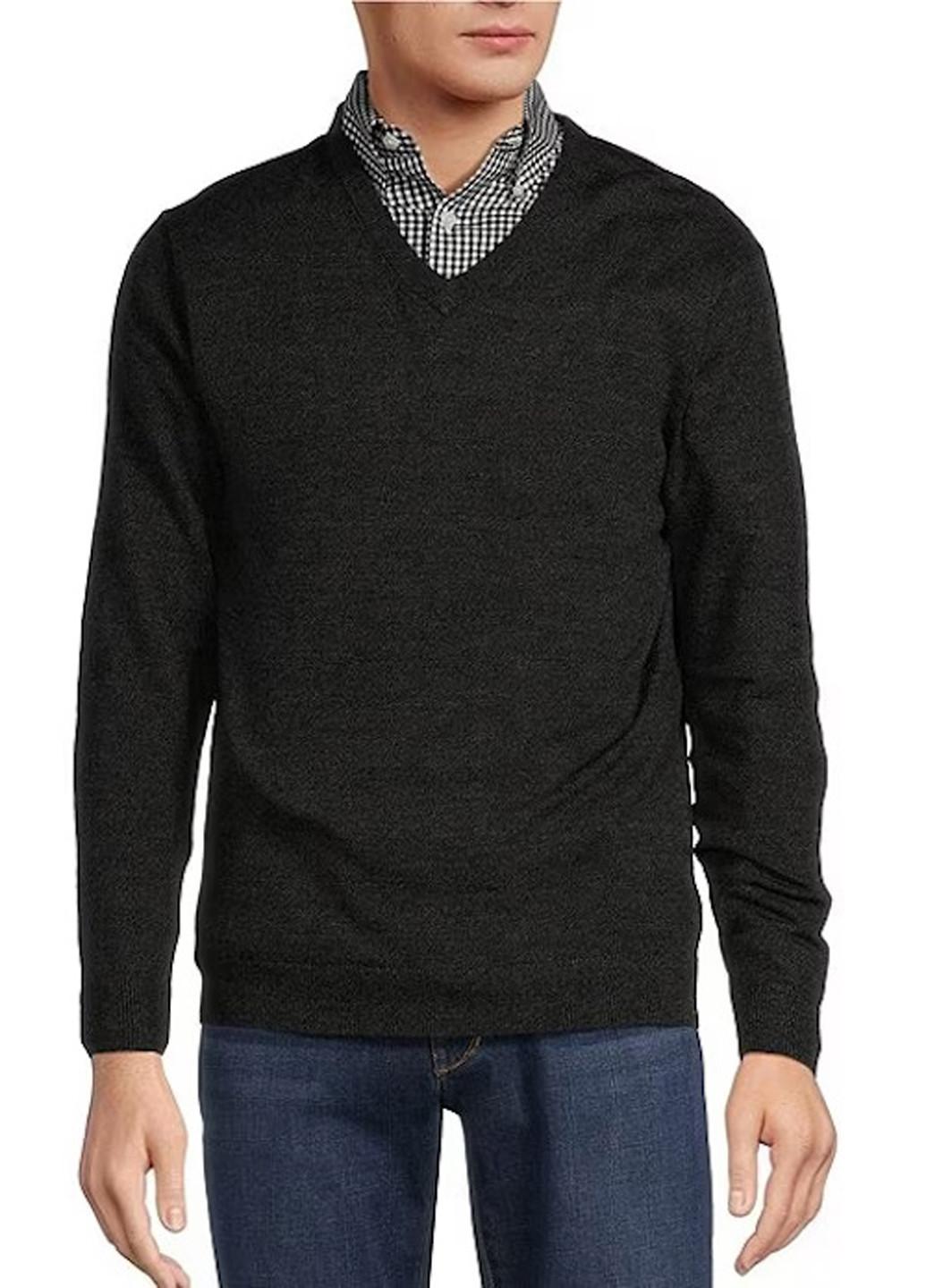 Черный демисезонный пуловер пуловер Hart Schaffner Marx