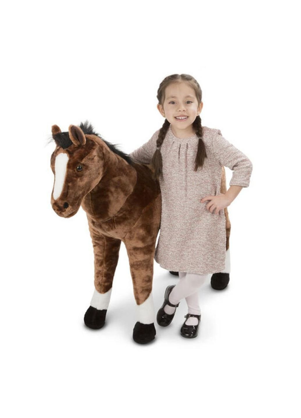 М'яка іграшка Гігантська плюшевий кінь, 100 см (MD12105) Melissa&Doug (252233586)