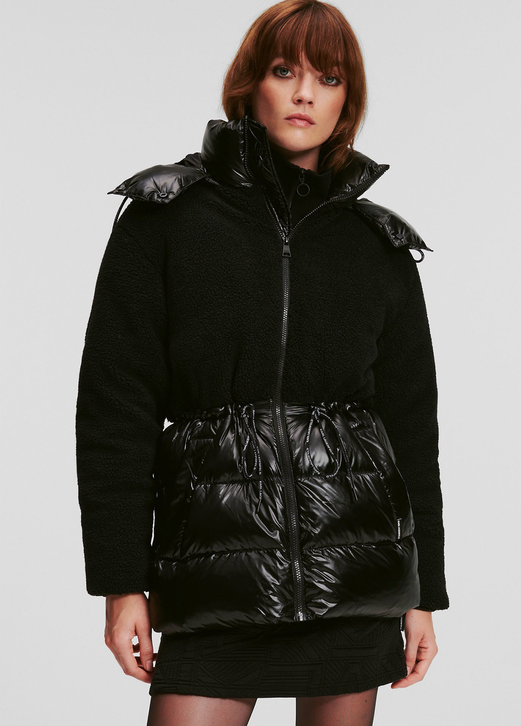 Чорна зимня куртка Karl Lagerfeld