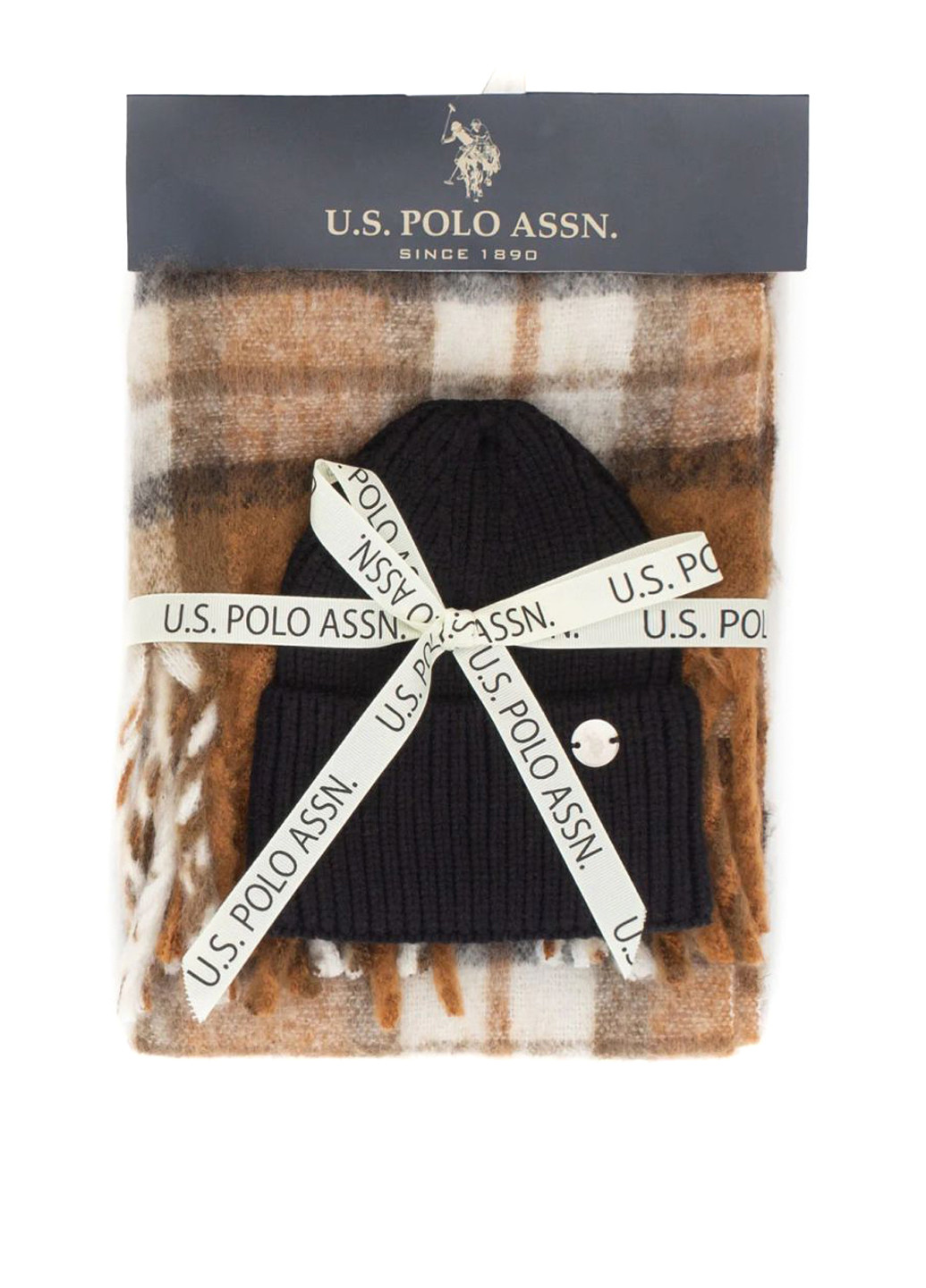Комплект головних уборів (шапка, шарф) U.S. Polo Assn. (288451680)