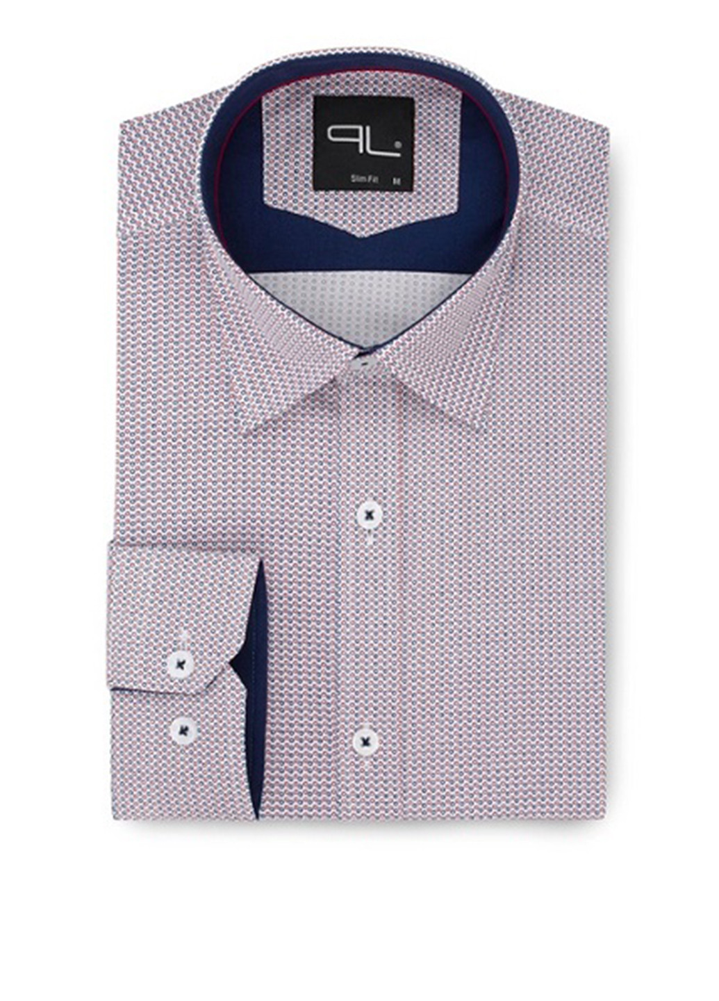 Сиреневая кэжуал рубашка с абстрактным узором Pako Lorente