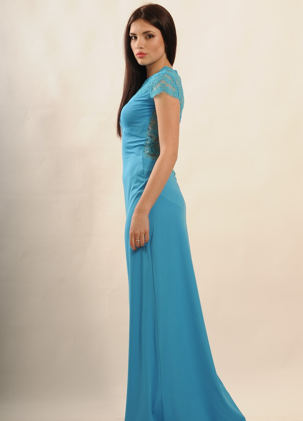 Голубое кэжуал платье канны пл 22.1-36/14 голубой Ри Мари однотонное