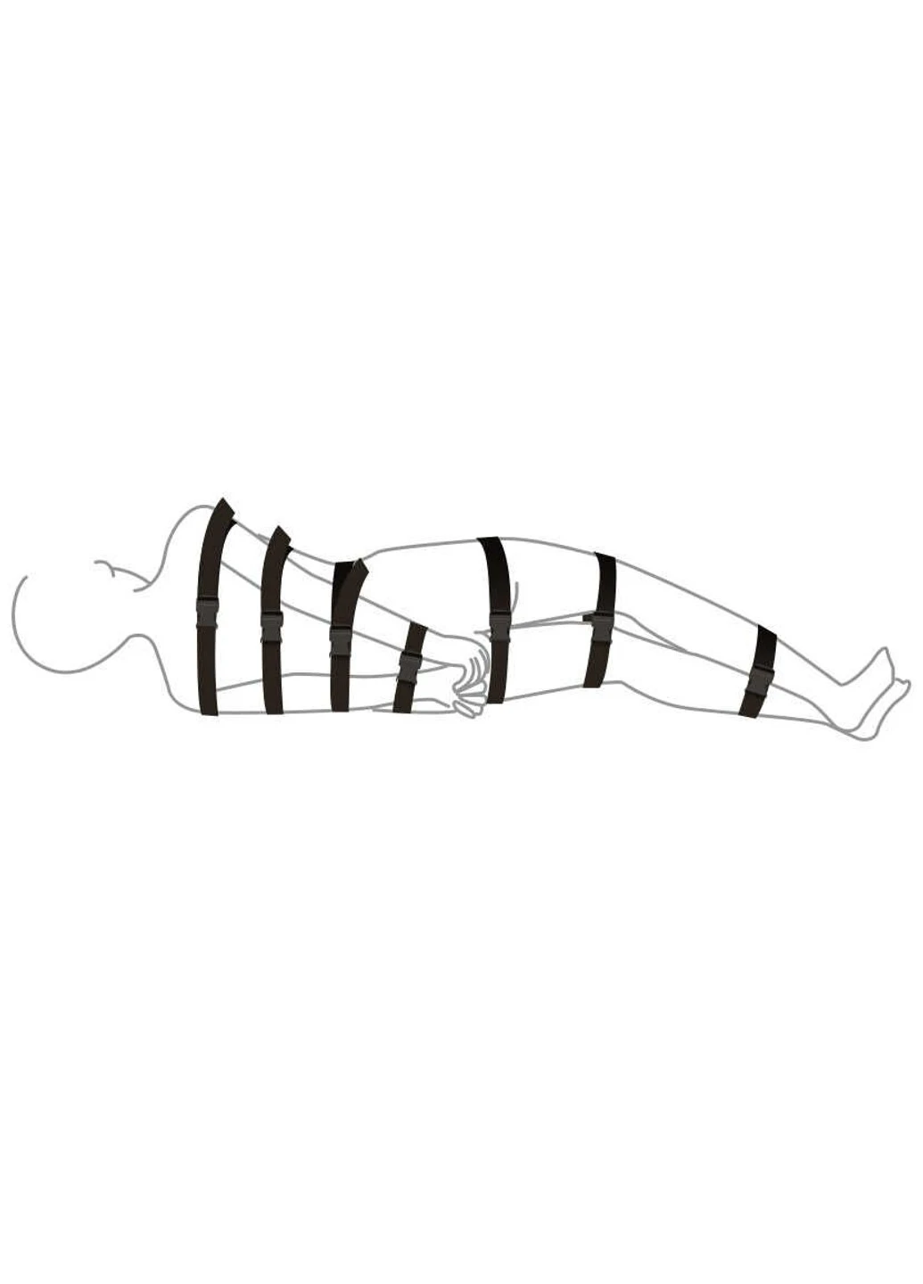 Ремни для бондажа - BDSM Bondage Black Night Simple Art of Sex (255289786)