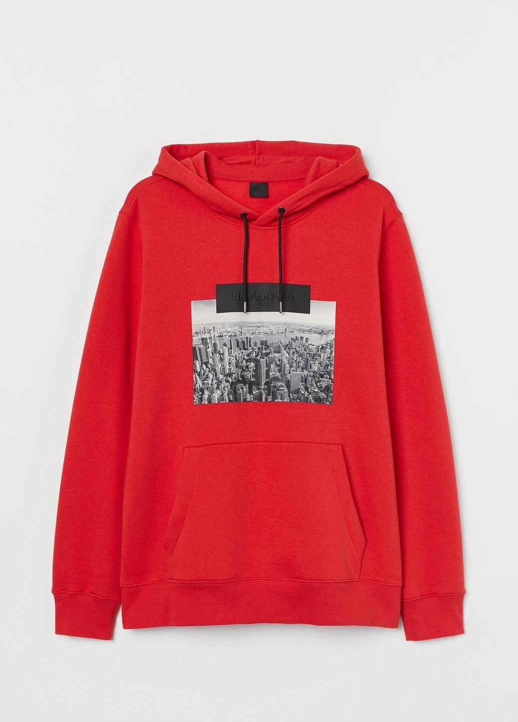 Худі фліс,червоний з принтом, H&M (255192756)