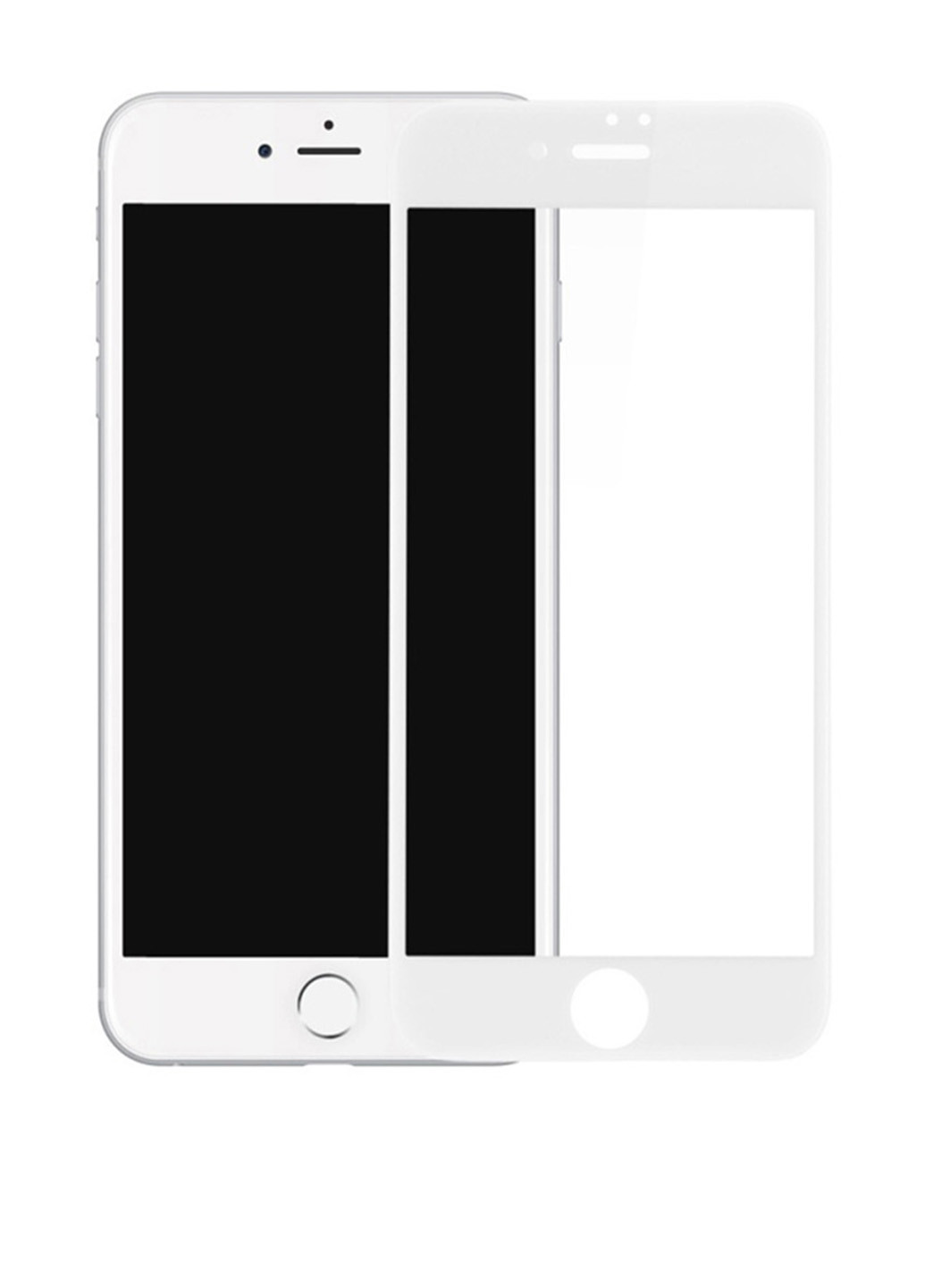 Скло захисне з рамкою 2.5D для iPhone 7/8 Plus (white) CAA (85036129)