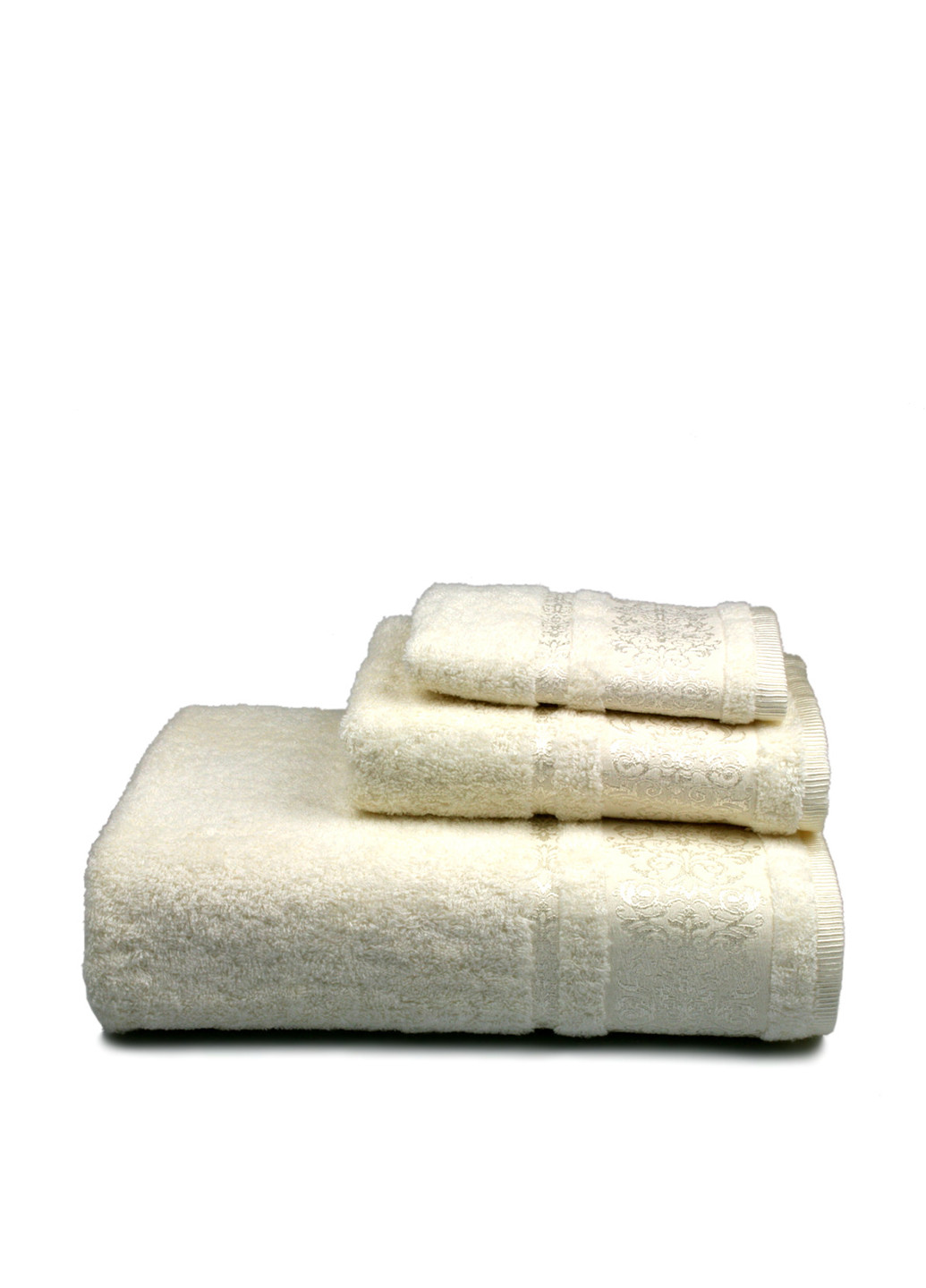 No Brand полотенце, 50х90 см однотонный кремовый производство - Турция