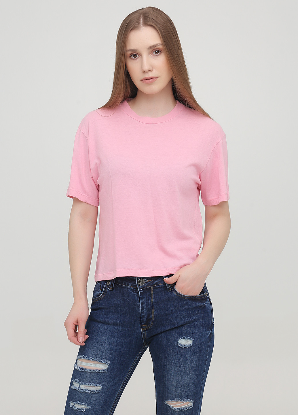 Світло-рожева літня футболка Alcott