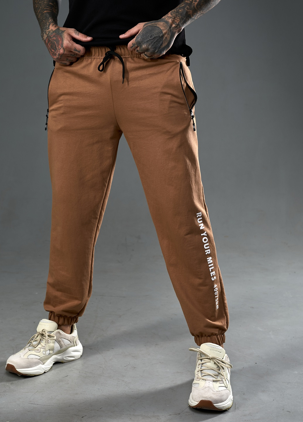 Спортивні трикотажні брюки широкого крою Tailer (252549456)