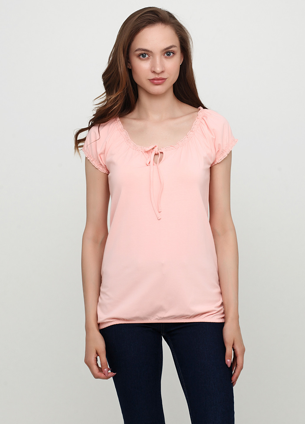 Розовая летняя футболка Melrose