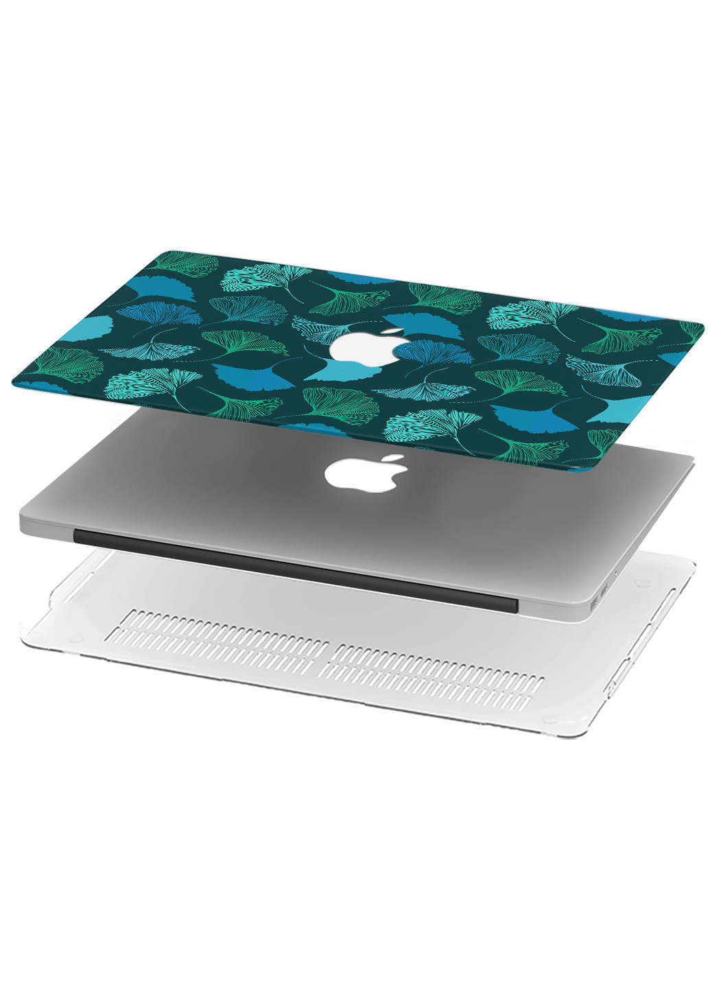 Чохол пластиковий для Apple MacBook Pro 13 A1706 / A1708 / A1989 / A2159 / A1988 Патерн Листя (Pattern) (9648-2792) MobiPrint (219124567)