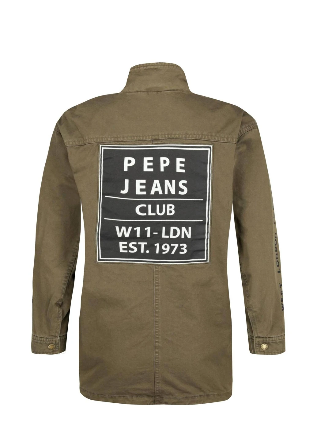 Оливковая (хаки) демисезонная куртка Pepe Jeans