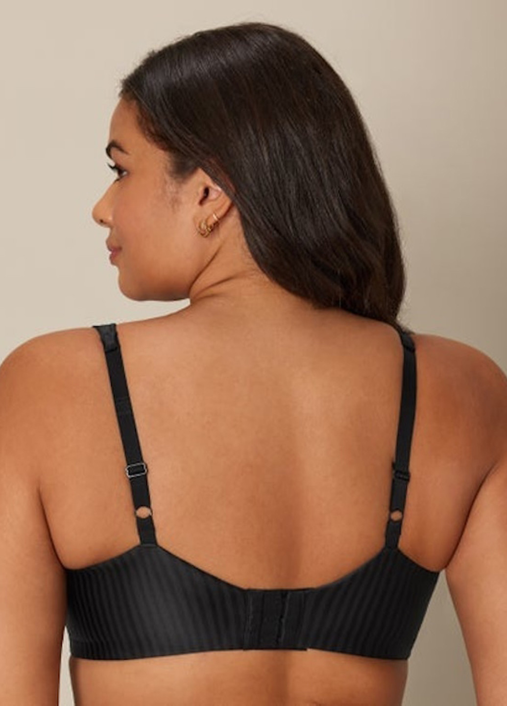 Чёрный минимайзер бюстгальтер Playtex с косточками нейлон