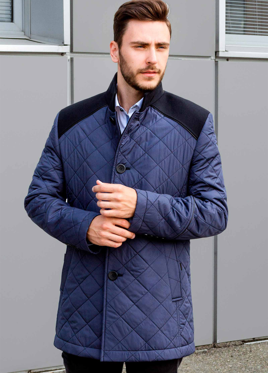 Синяя демисезонная куртка куртка-пиджак Sun's House