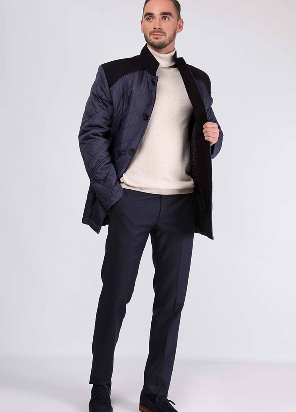 Синяя демисезонная куртка куртка-пиджак Sun's House