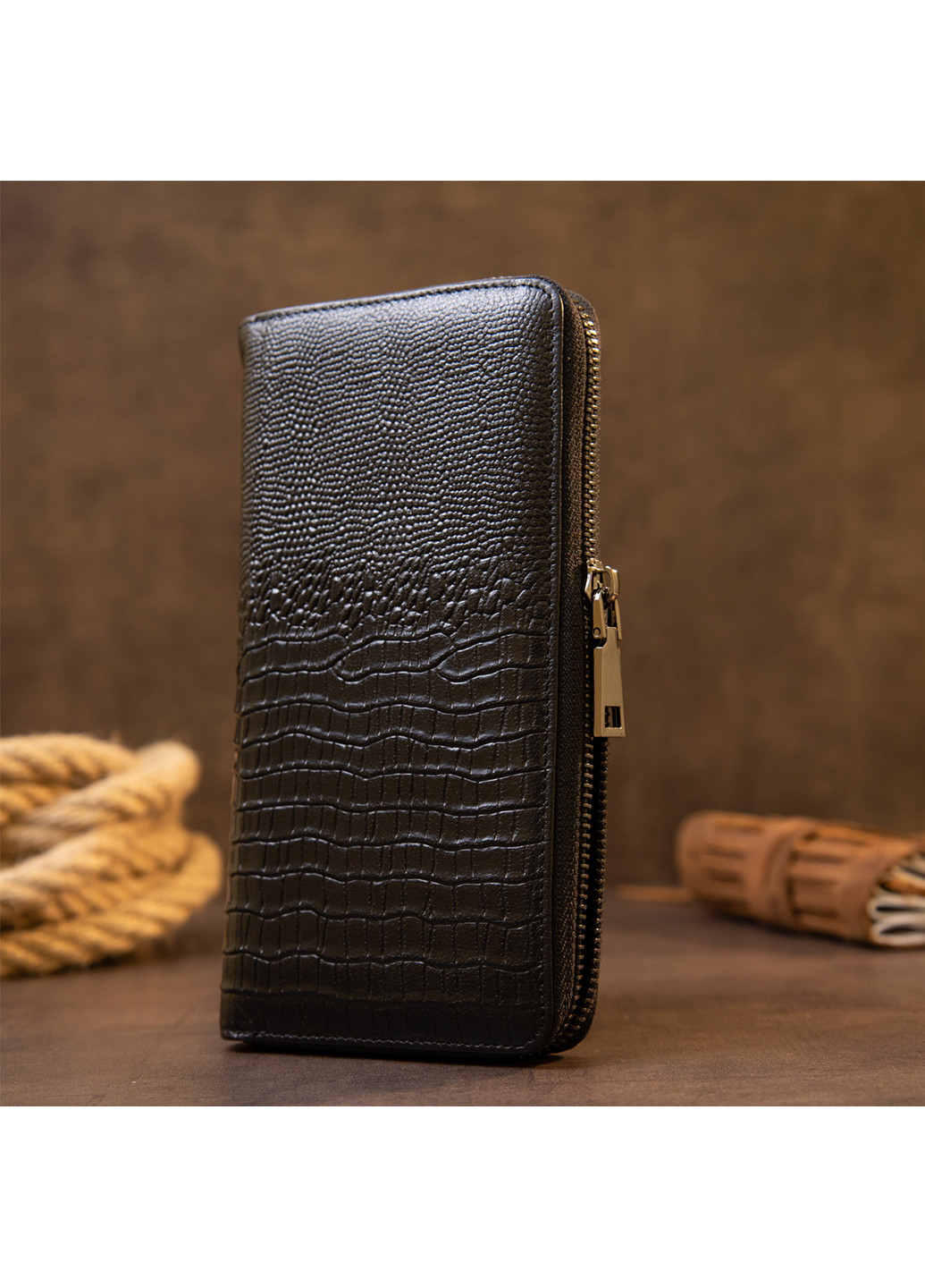 Мужской кожаный клатч 11х21х2,5 см Vintage (252127356)