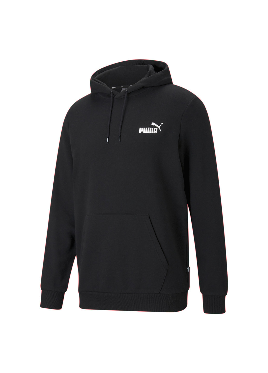 Чорна демісезонна толстовка essentials small logo men's hoodie Puma