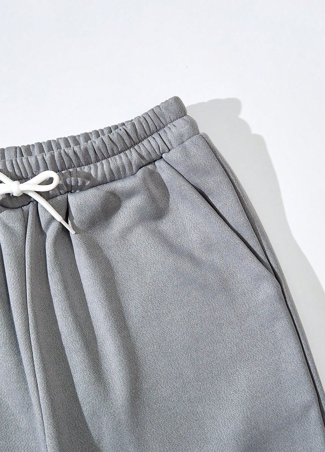 Серые кэжуал, спортивные демисезонные джоггеры брюки SHEIN