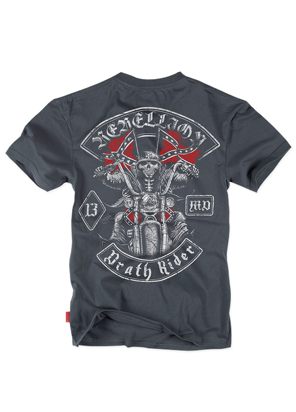 Серая футболка dobermans desth rider ts123sl Dobermans Aggressive