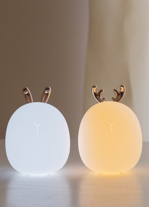 Аккумуляторный USB ночник Бэмби, белый/желтый свет No Brand (252821780)