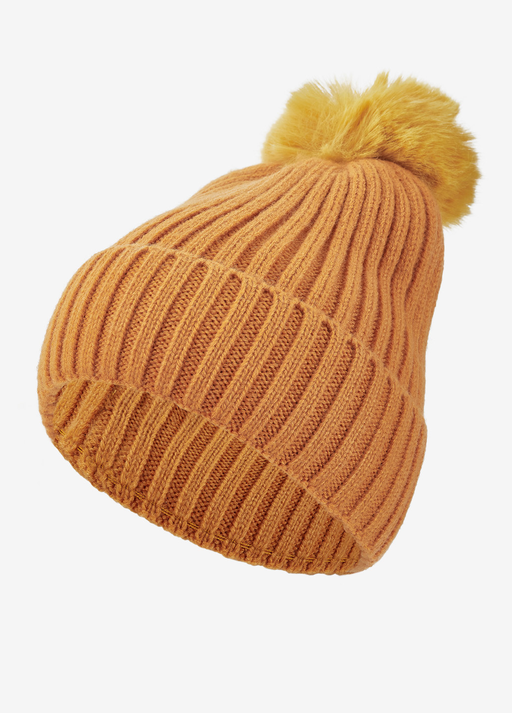 Шапка женская зимняя вязаная бини с помпоном Regina Notte (254804023)