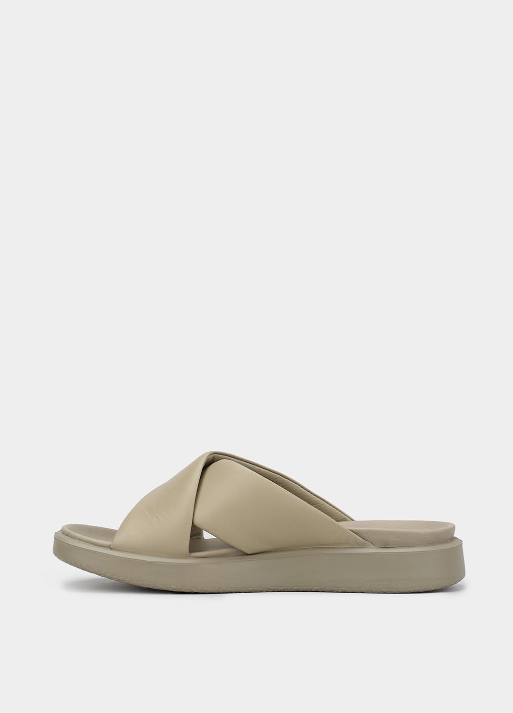 Серо-зеленые шлепанцы Ecco