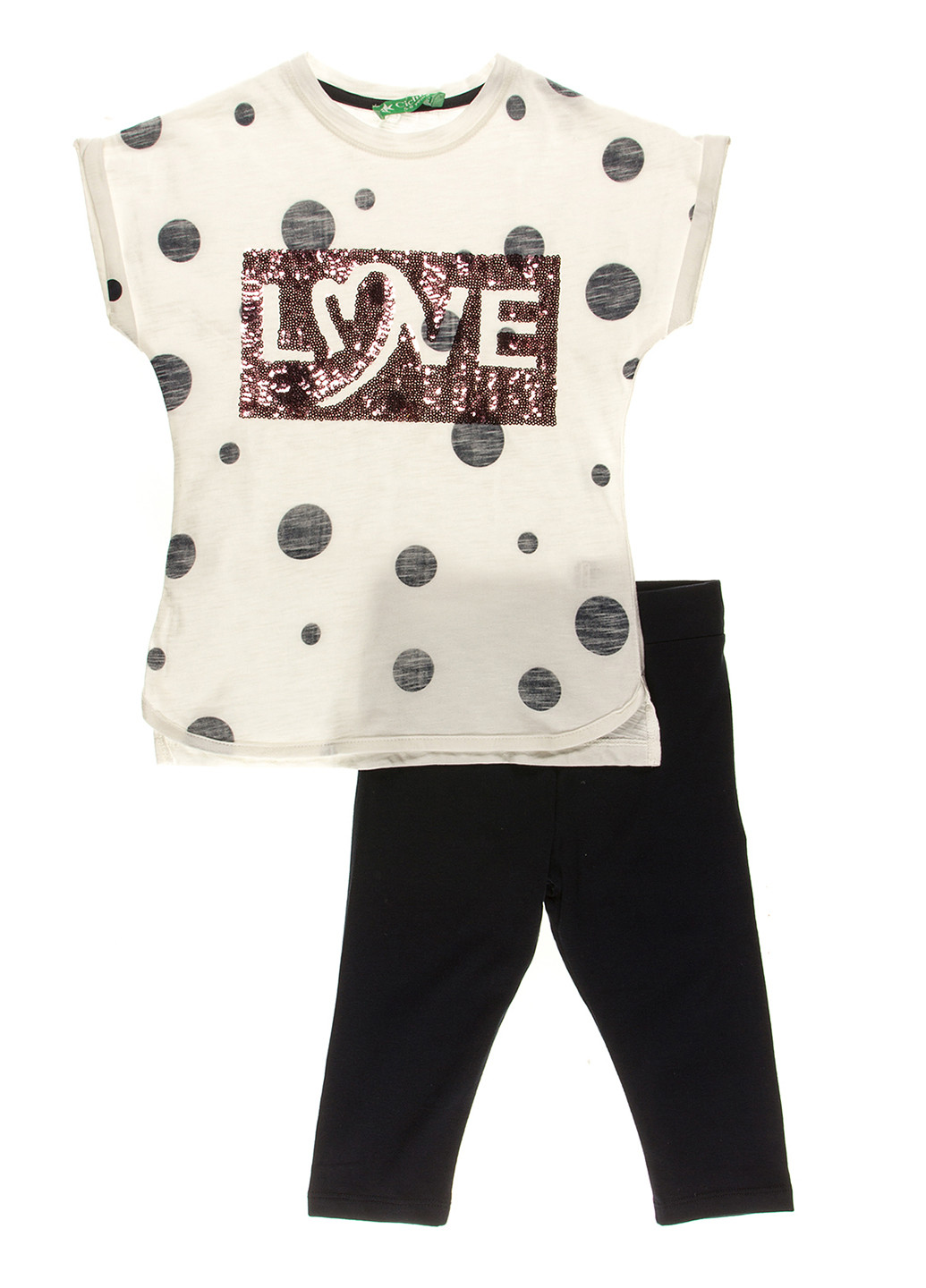 Комбинированный демисезонный комплект (футболка, капри) Cichlid