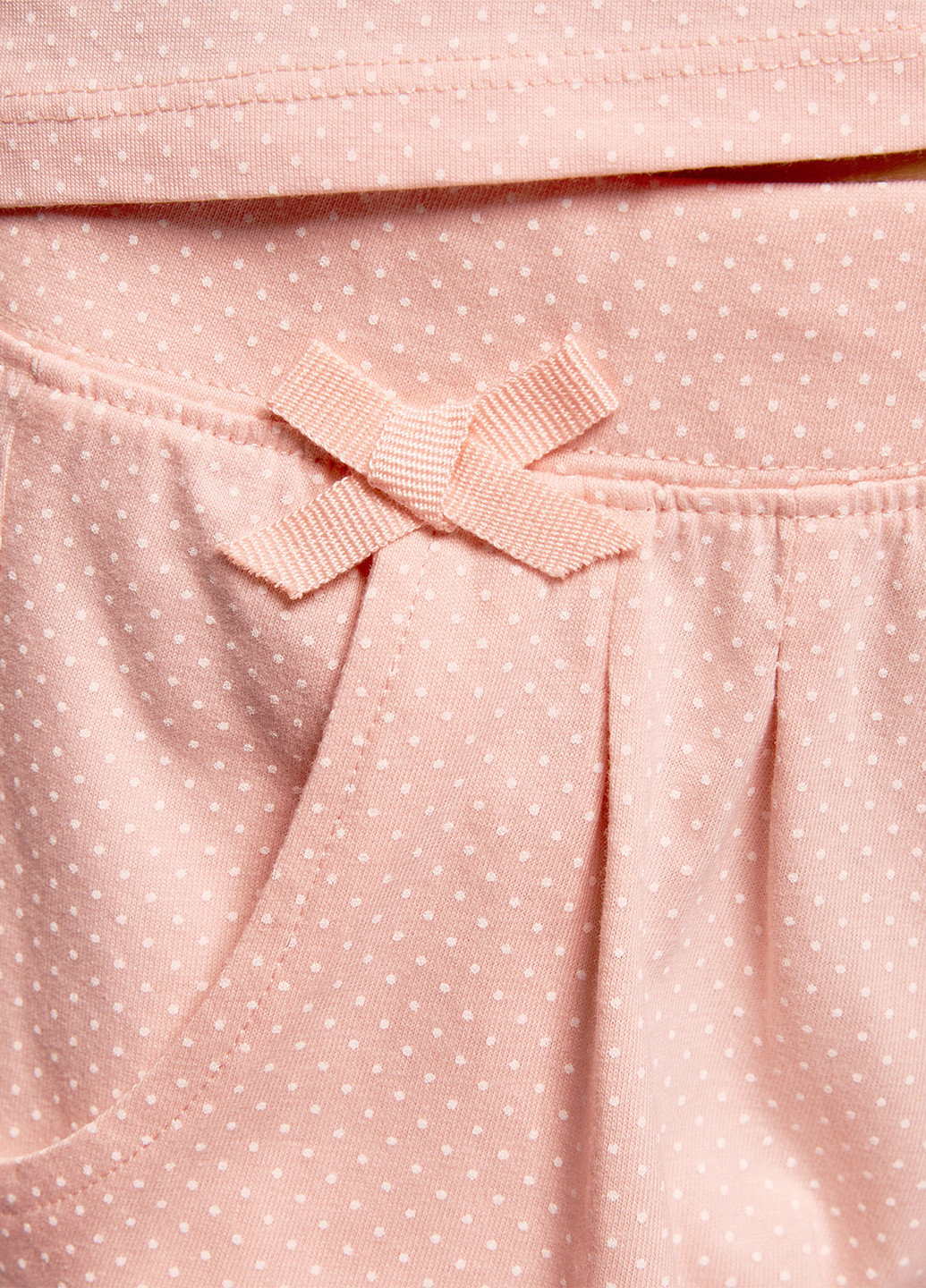 Персиковая всесезон пижама (майка, шорты) Oodji