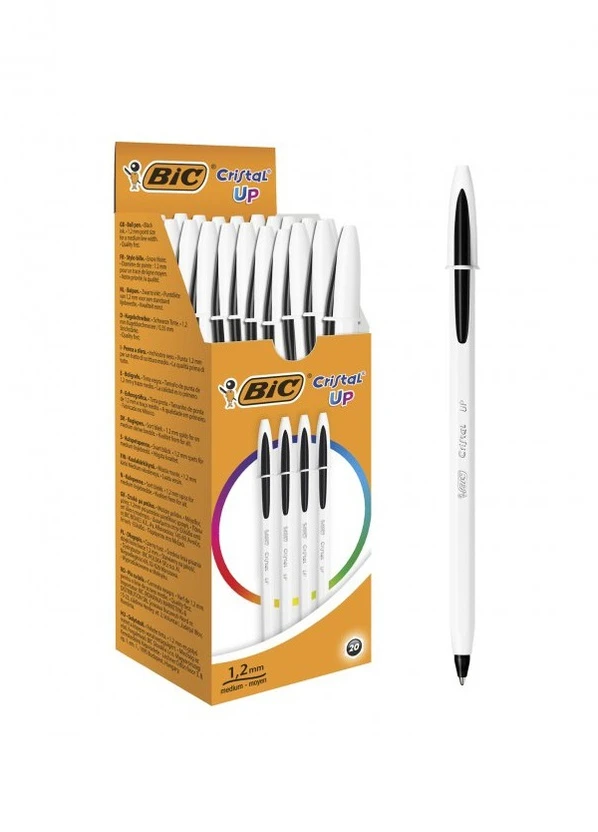 Набор шариковых ручек Cristal Up Черный Bic (230939727)