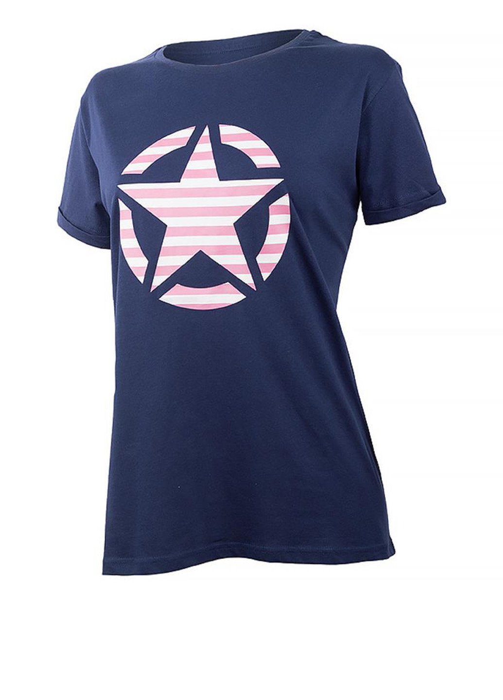 Футболка O102613-A184 Jeep T-SHIRT OVERSIZE STAR Striped Print Turn - (318311195)