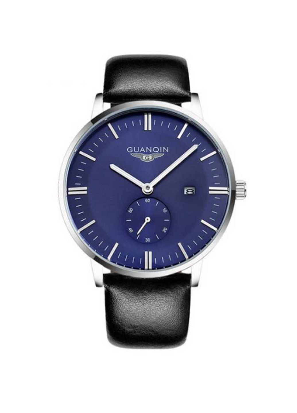 Чоловічі годинник Silver-Blue-Blue GQ13001 CL Guanqin (233385873)