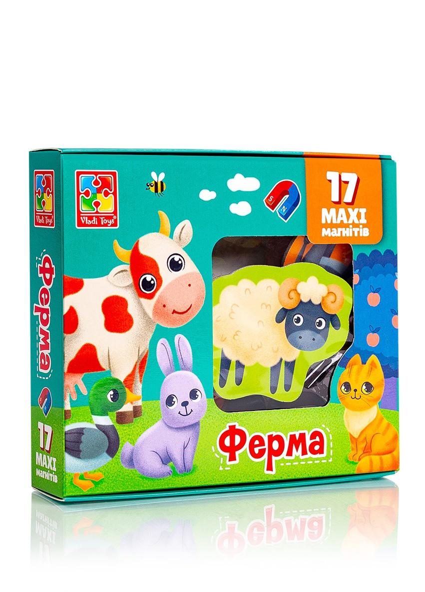 Набір магнітів "Ферма" VT3106-24 (укр) Vladi toys (255374401)