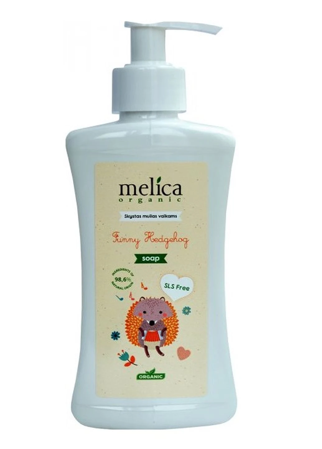 Дитяче рідке мило від їжачка, 300 мл Melica Organic (248841166)