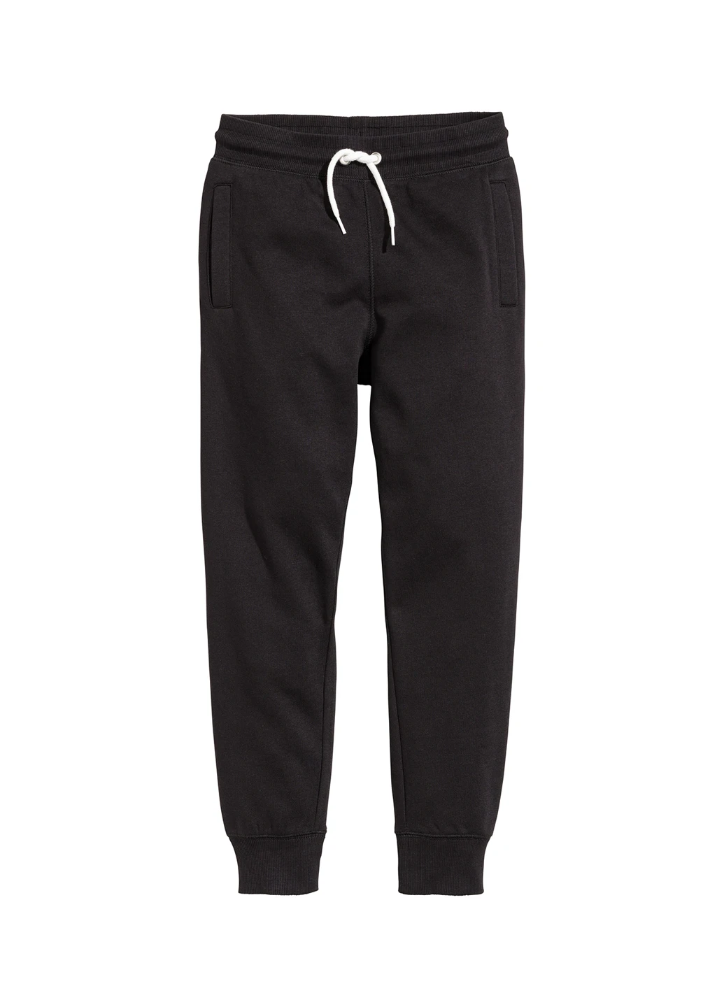 Черные спортивные демисезонные брюки зауженные H&M