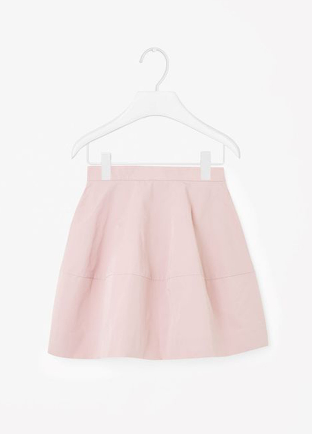 Светло-розовая кэжуал однотонная юбка Cos клешированная