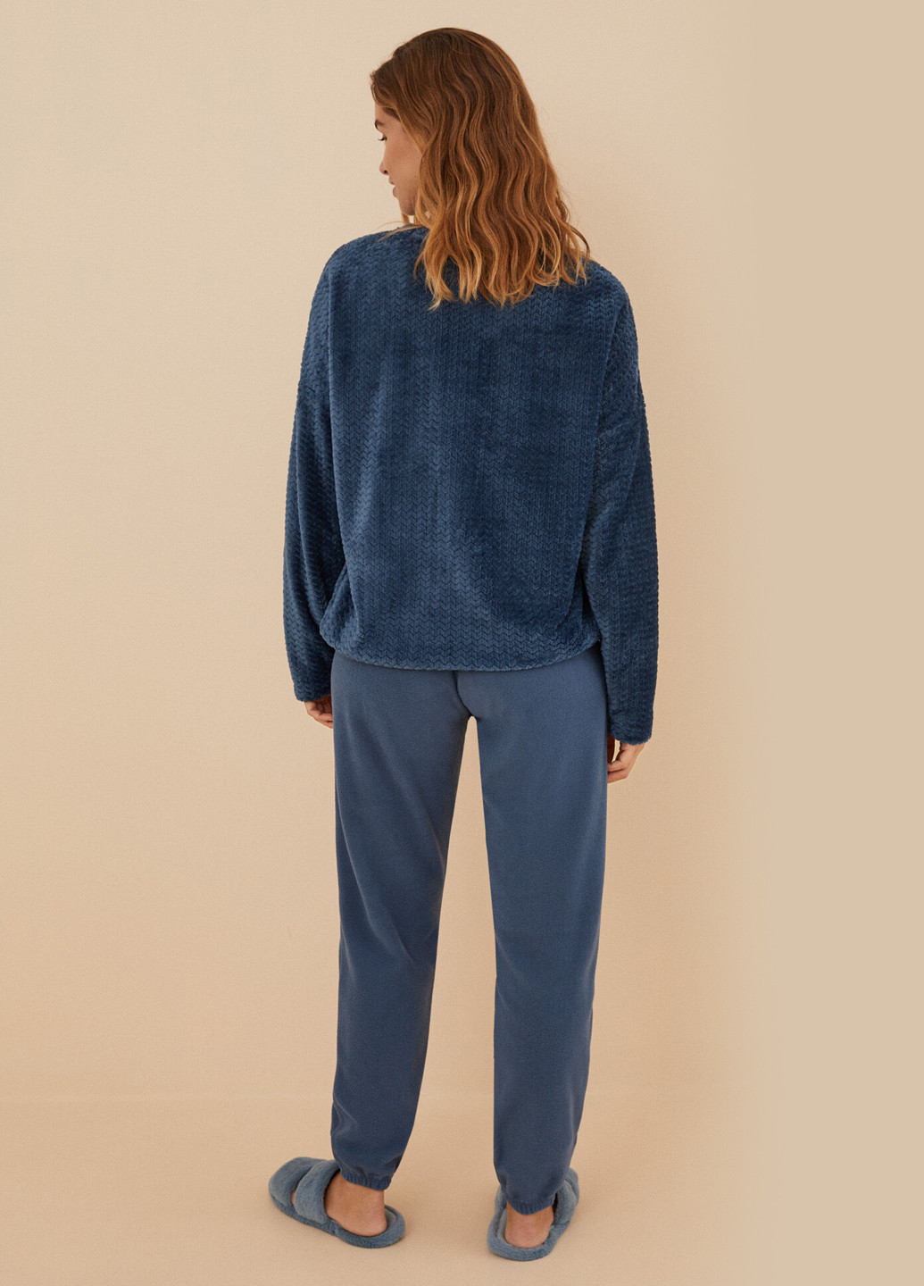 Серо-синяя всесезон пижама (свитшот, брюки) свитшот + брюки Women'secret