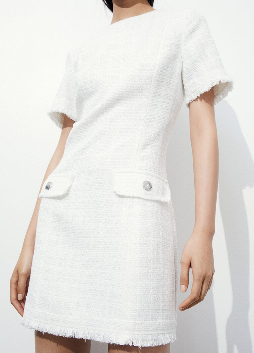 Молочна кежуал сукня H&M однотонна