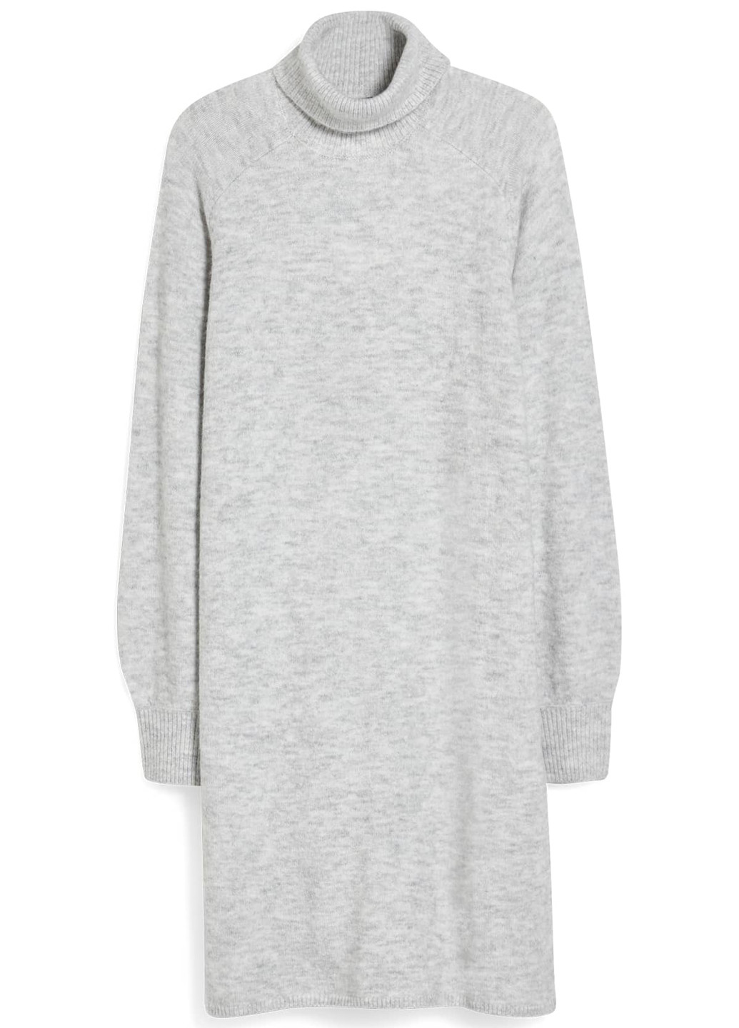 Светло-серое кэжуал платье платье-свитер C&A меланжевое