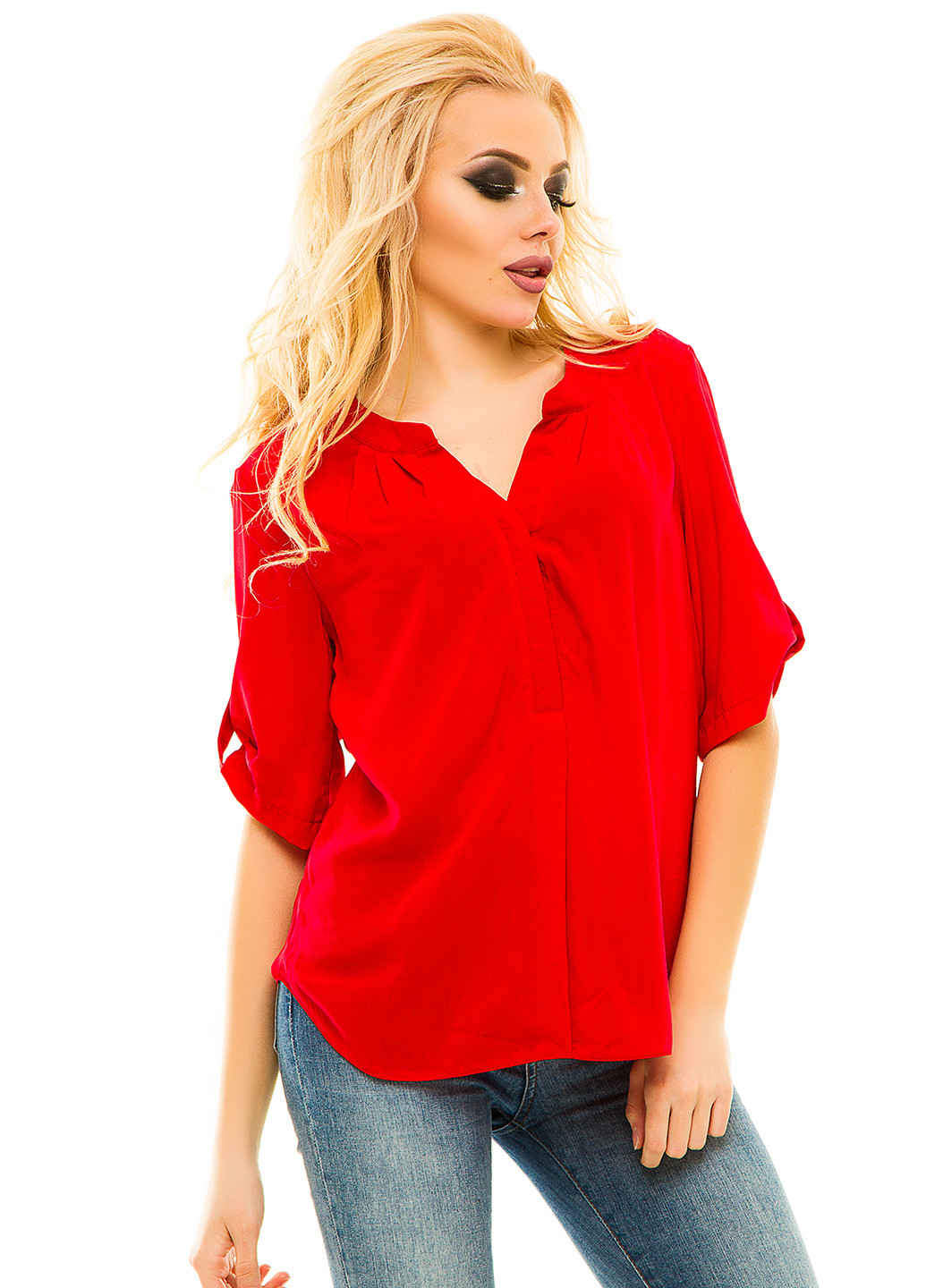 Красная летняя блуза Demma