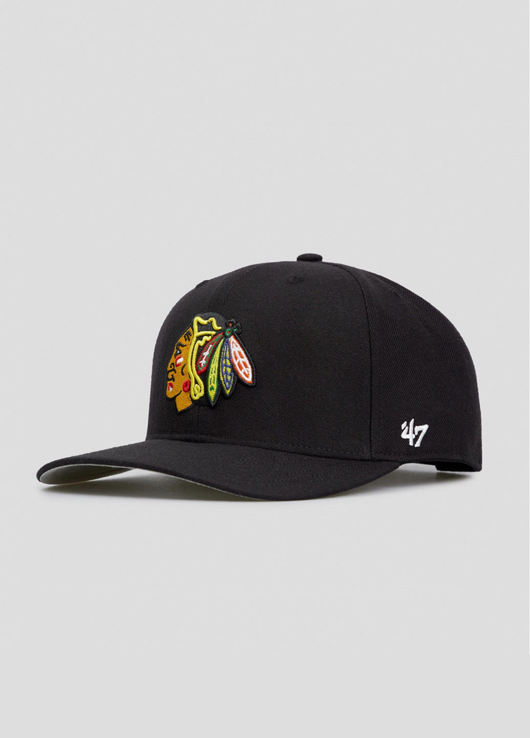 Черная кепка Mvp Dp Chicago Blackhawks 47 Brand (255241061)