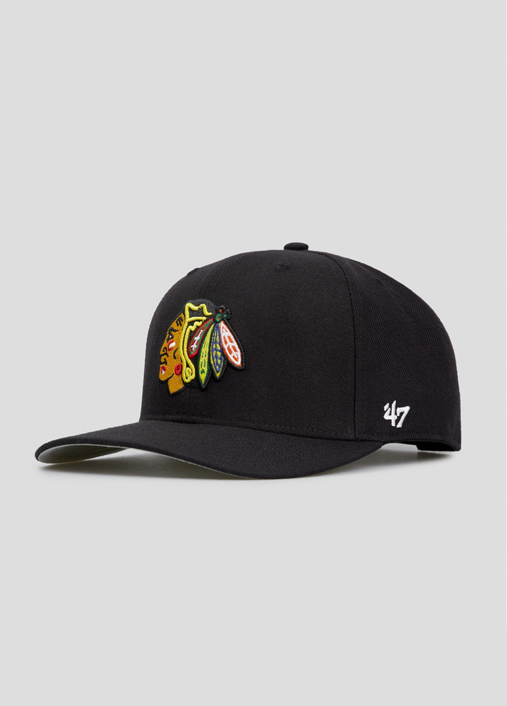 Черная кепка Mvp Dp Chicago Blackhawks 47 Brand (255241061)