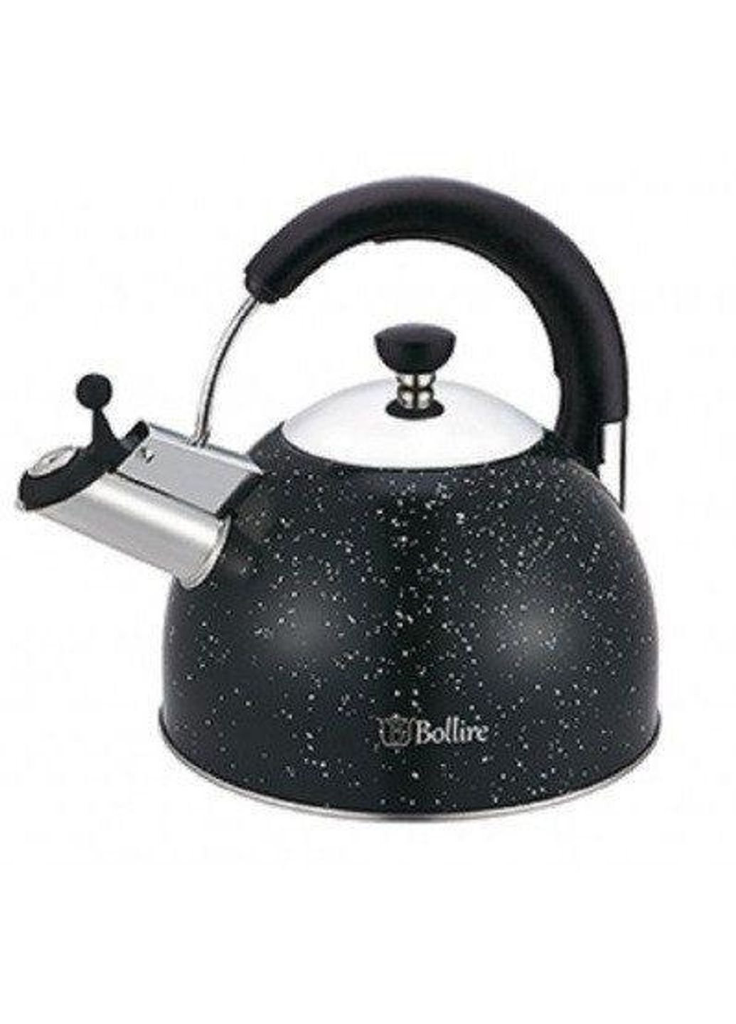 Чайник со свистком BR-3008 2.5 л черный Bollire (253543392)