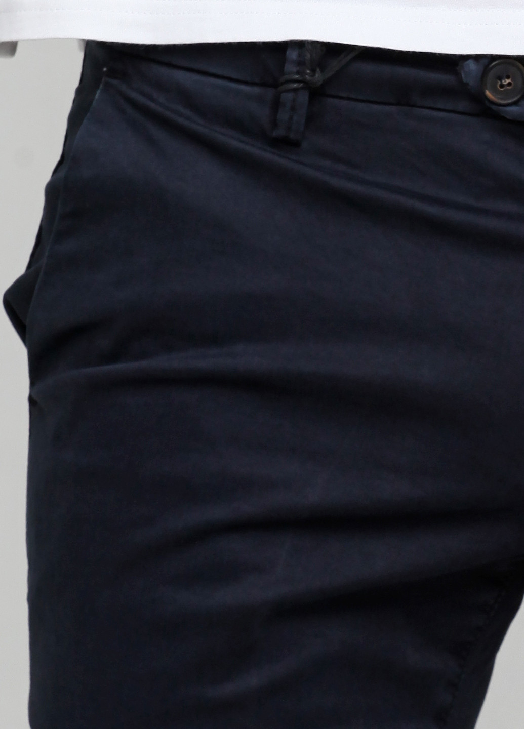 Темно-синие кэжуал демисезонные прямые брюки Takeshy Kurosawa