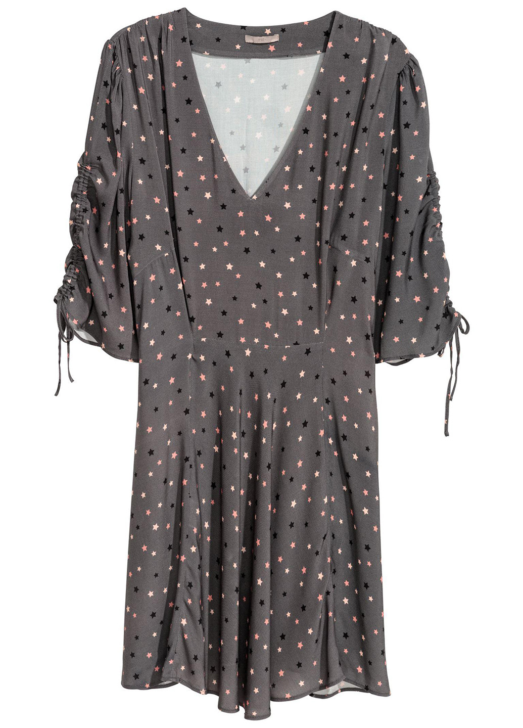 Темно-сіра кежуал плаття кльош H&M зірки