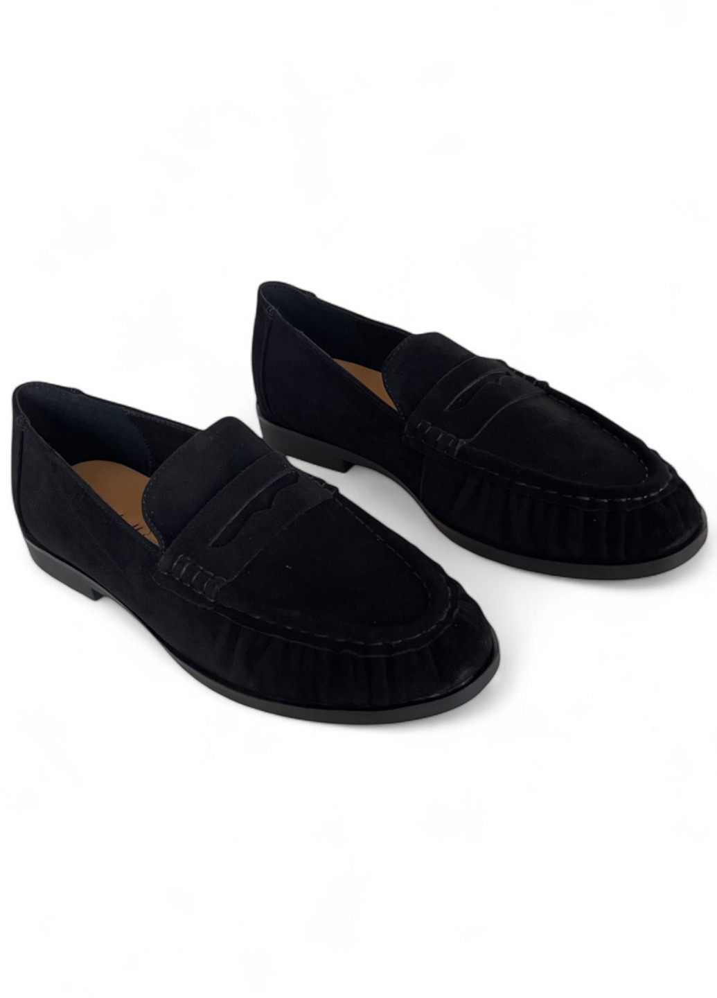 Melanda.M Туфлі лофери чорний з натуральна замша, — демісезон (361925832)